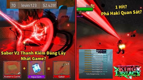 KING LEGACY UPDATE 5 | Showcase Full Skill Và Cách Thức Tỉnh Saber V2 Thanh Kiếm Đáng Lấy Nhất ...