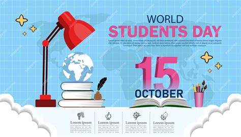 Premium Vector | World students day