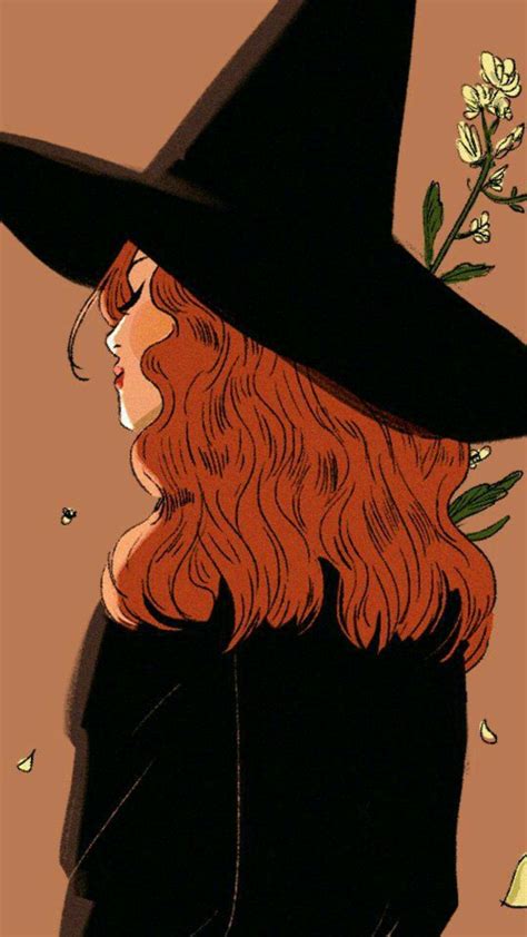 Image Halloween, Halloween Art, Witch Drawing, Drawing Hair, Girl Drawing, Autumn Witch, Autumn ...