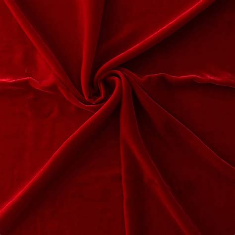 Wholesale Venus Luxe Silk Velvet Fabric Red 25 yard bolt - Fabric Direct