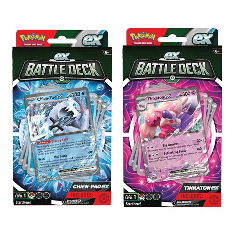 Pokemon Trading Card Game: Chien-Pao ex OR Tinkaton ex Battle Deck (Styles May Vary) | GameStop