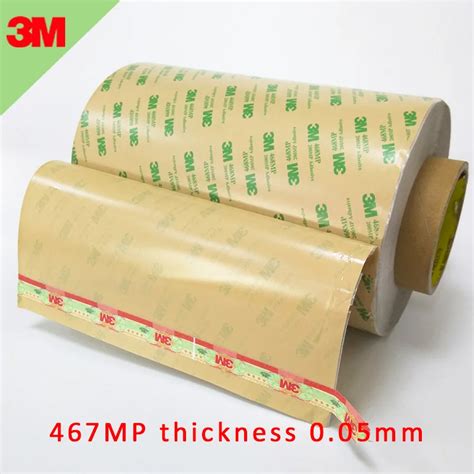 3M 467MP 200MP Adhesive Transfer Tape Clear 0.05mm Double Sided ...