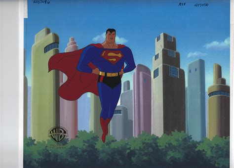 Superman original production cel from Identity Crisis Superman the Animated Series episode