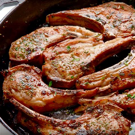 Pan-Fried Lamb Chops with Rosemary and Garlic – Kew Park Farms