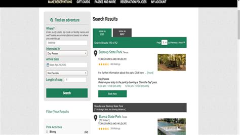 How To Make Texas State Park Reservations for Camping and Day Use