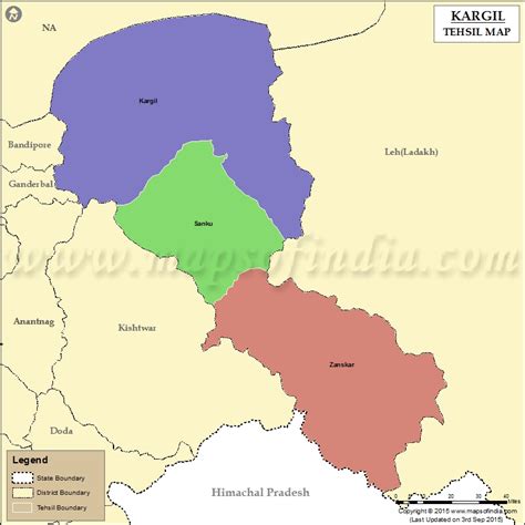 Kargil Tehsil Map