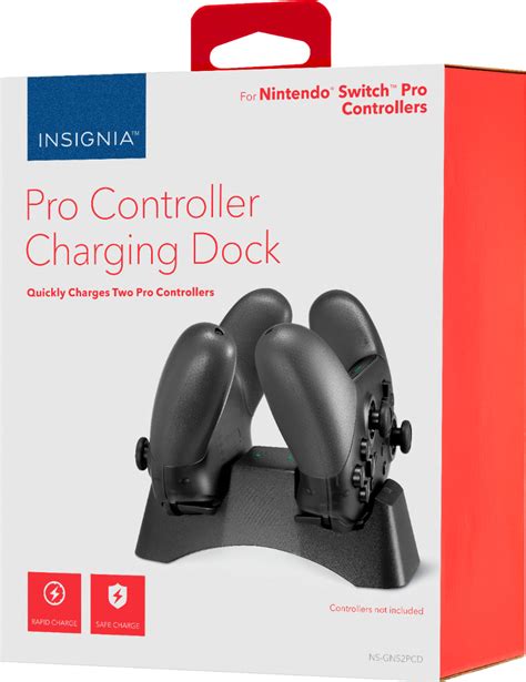 Insignia™ Charging Station Dock for Nintendo Switch Pro Controllers ...