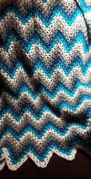 61 trendy Ideas baby blanket crochet chevron color schemes | Crochet ripple afghan pattern, V ...