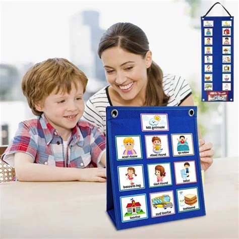 DAILY VISUAL SCHEDULE For Kids Daily Routine Card Home Chore Chart Planner Chart £15.99 ...