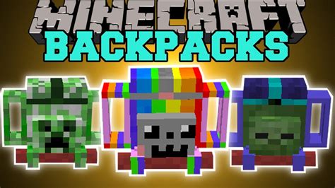 Minecraft: ADVENTURERS BACKPACKS MOD (AMAZING BACKPACKS... | Doovi