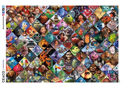 Buy Ceaco - Disney/Pixar Clips - 2000 Piece Jigsaw Puzzle Online at ...