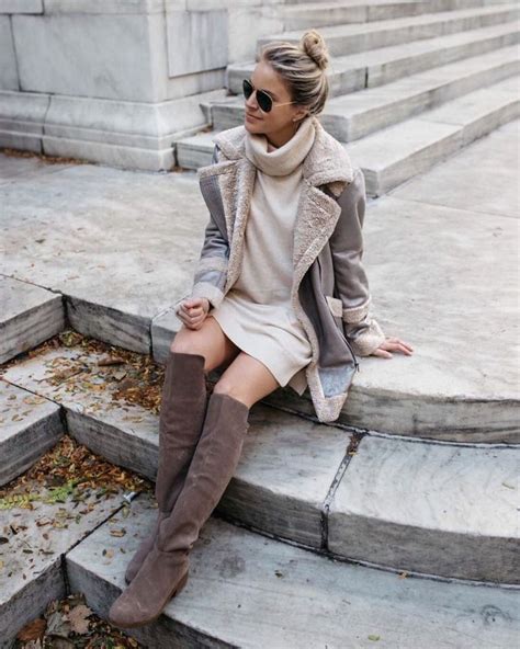 35 Awesome Winter Dress Outfits Ideas With Boots