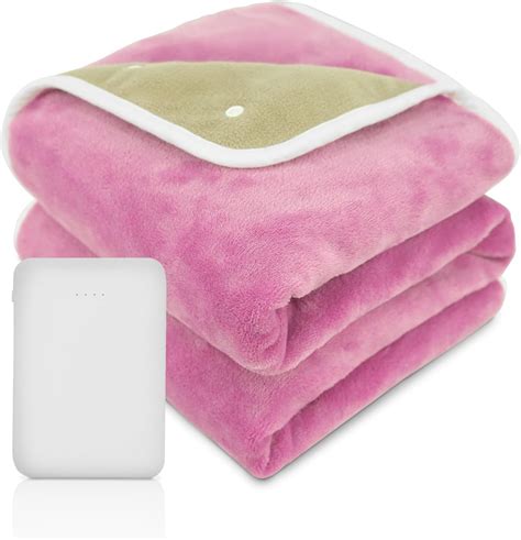 Amazon.com: USB Heated Blanket Throw Battery Operated 30"x40" Portable Heated Throw Blanket with ...