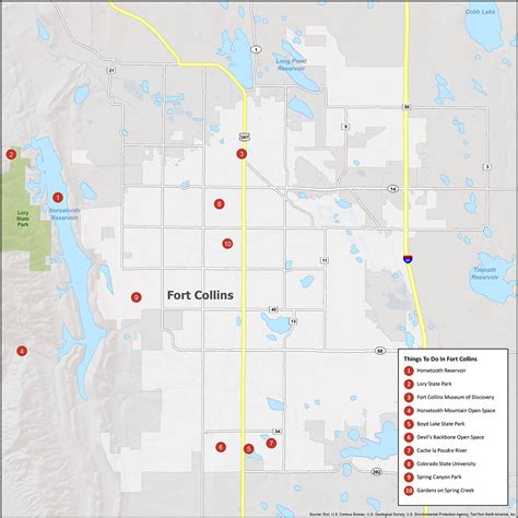 Fort Collins Map, Colorado - GIS Geography