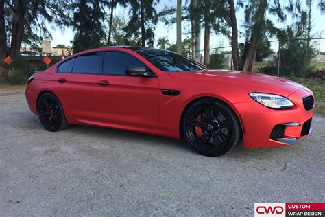 Matte Red Chrome BMW M6