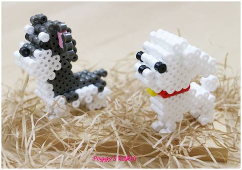 Perler beans -- dog | Hama beads patterns, Perler beads designs, Perler beads