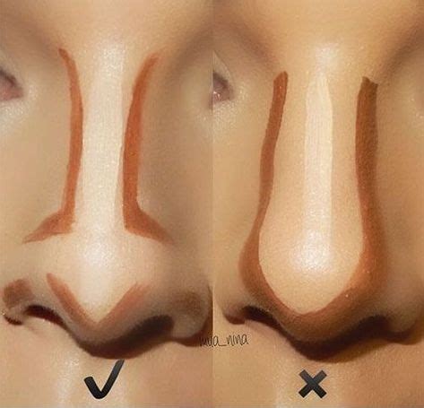 Nose contouring before and after -- do's and dont's of nose contour | Makeup tips, Nose ...