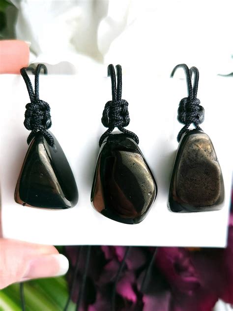 Jet Stone Necklace Natural Jet Crystal Pendant Fossil Wood - Etsy