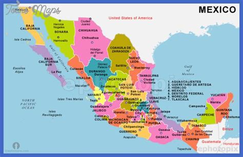 Mexico Map - Discover the Beauty of Mexico