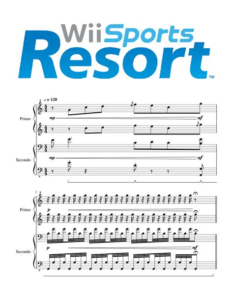 Wii Sports Resort Sheet music for Piano (Piano Duo) | Musescore.com