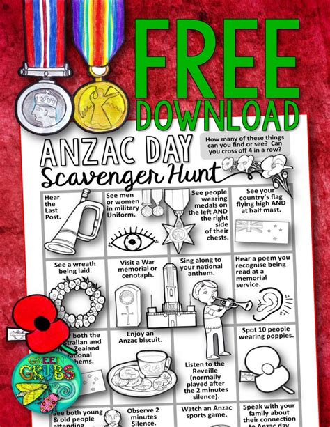 Anzac Day FREE Printables