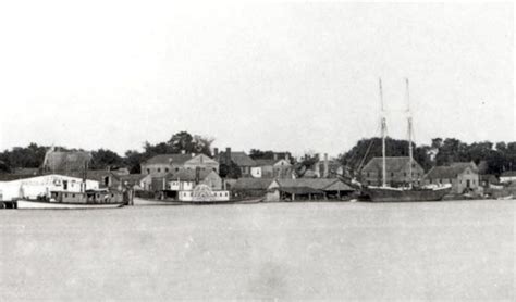 Washington, N.C. Waterfront - Washington, NC, USA, circa 1886