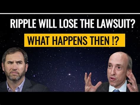 RIPPLE WILL LOSE THE LAWSUIT ?WHAT HAPPENS NEXT ?XRP news today-xrp ...