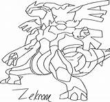 Download Coloring Page Pokemon Zekrom Evolution  Home sketch template