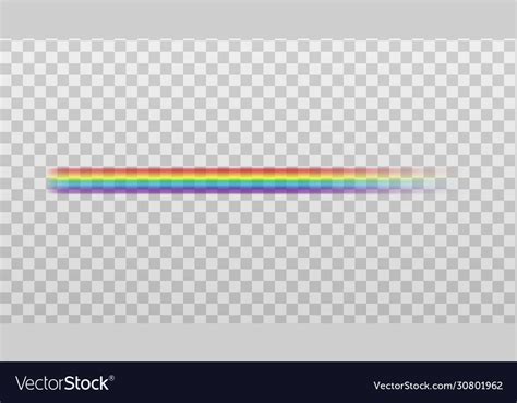 Rainbow color straight line icon mockup realistic Vector Image