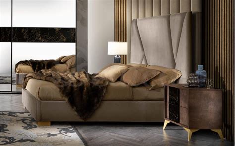 Grazia Luxury Modern Italian Bed Frame with Tall Headboard