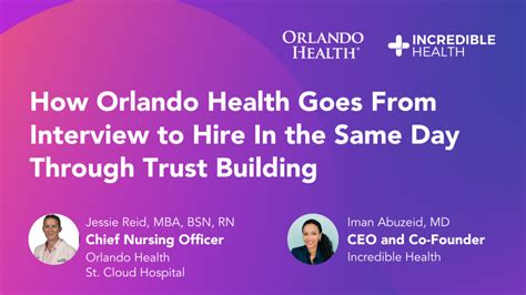 How Orlando Health Goes From First Interview to Hire In the Same Day ...