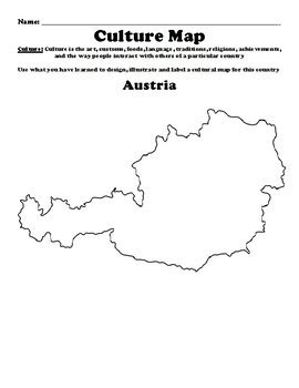 Austria "Culture Map" Worksheet by BAC Education | TPT