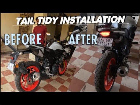 how to install tail tidy | mt 15 tail tidy installation | tail tidy kese install kare - YouTube