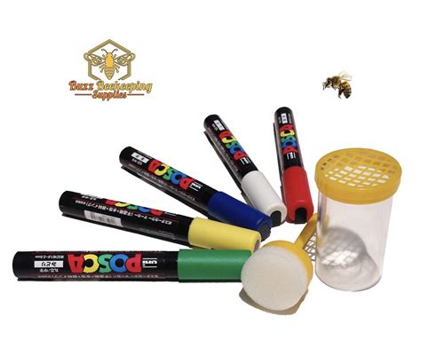 Queen Bee Marking Kit – Marking Cage & POSCA Markers | Buzz Beekeeping Supplies