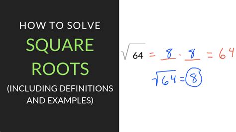 How To Simplify Square Roots Worksheet, Formula, And Definition