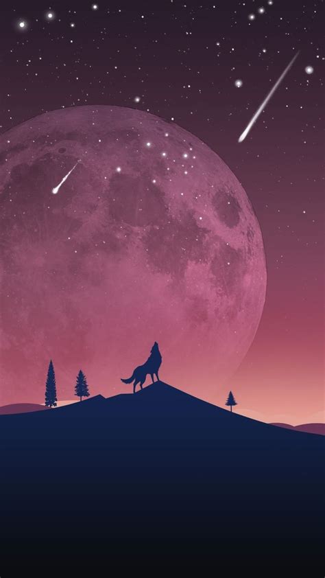 Wolf Silhouette Wallpaper Download | MobCup