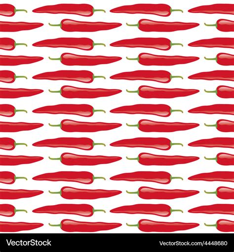 Chili pepper seamless pattern Royalty Free Vector Image