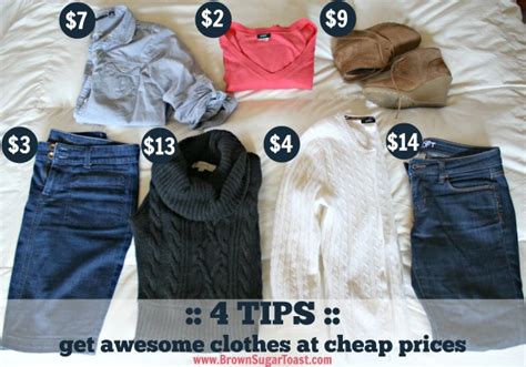 4 TIPS :: get awesome clothes at cheap prices – Brown Sugar Toast