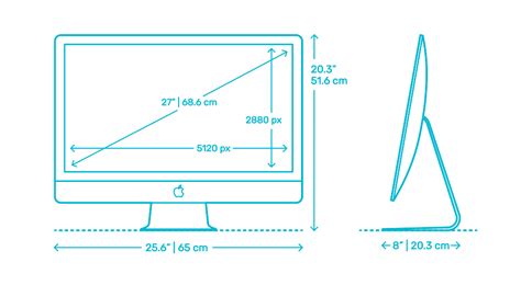 Apple iMac Retina - 27” (2015) Dimensions & Drawings | Dimensions.Guide