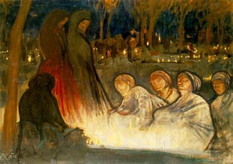 All Souls' Day, 1910 - Aladar Korosfoi-Kriesch - WikiArt.org