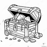 Pirate Treasure Chest Coloring Page 24943 19718 sketch template