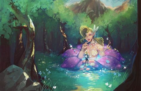 Legend of Zelda Breath of the Wild art > Link meets The Great Fairy ...