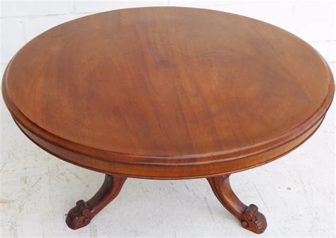 Victorian Circular Mahogany Coffee Table | 491014 | Sellingantiques.co.uk