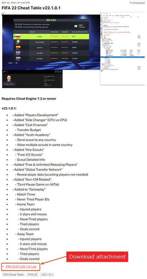 Getting Started - xAranaktu/FIFA-22-CM-Cheat-Table GitHub Wiki