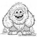 Yeti Coloring Pages  Free & Printable sketch template