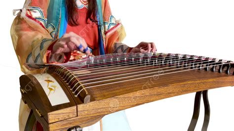 Beautiful Girl Playing Guzheng, Beauty, Play The Guzheng, Musical Instrument PNG Transparent ...