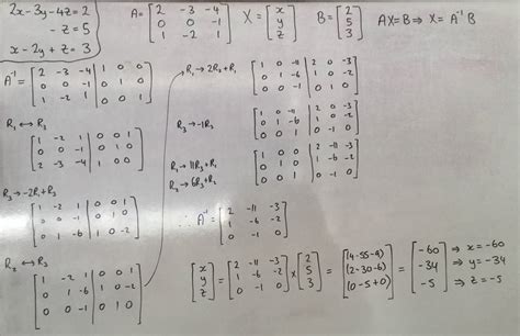 linear algebra - Solving a system of equations using the inverse matrix versus using Gaussian ...