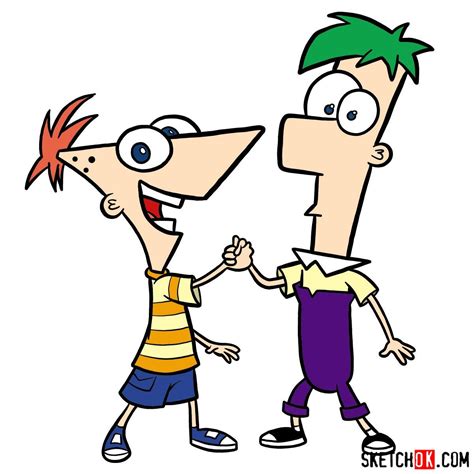 How to Draw Phineas and Ferb from Your Favorite TV Show