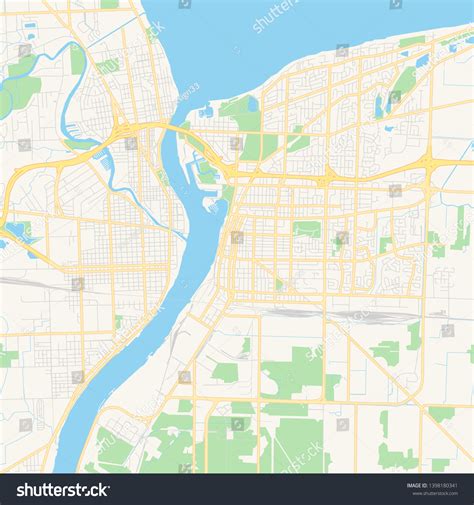 Empty Vector Map Sarnia Ontario Canada Stock Vector (Royalty Free ...