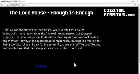 The Loud House: Enough is Enough | Geoshea's Lost Episodes Wiki | FANDOM powered by Wikia